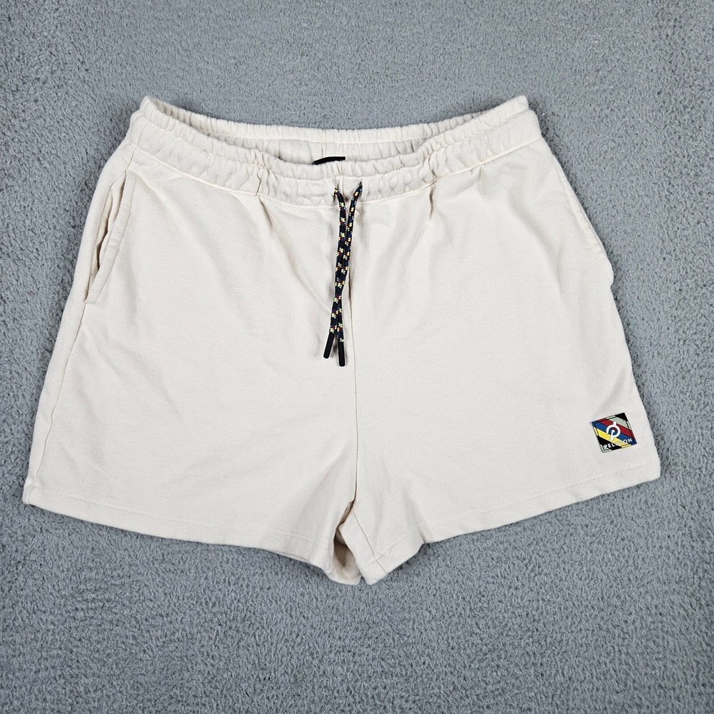 Peloton Su121 Women's off White Drawstring sweat shorts Size L